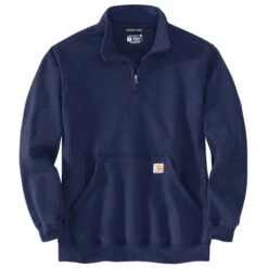 Carhartt Quarter-Zip New Navy Sweatshirt Heren 5 Carhartt Quarter-Zip New Navy Sweatshirt Heren -Carhartt Werkout Verkoopwinkel carhartt quarter zip new navy sweatshirt heren 2