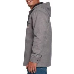 Carhartt Rain Defender Black Heather Hooded Shirt Jacket Heren 5 Carhartt Rain Defender Black Heather Hooded Shirt Jacket Heren -Carhartt Werkout Verkoopwinkel carhartt rain defender black heather hooded shirt 2