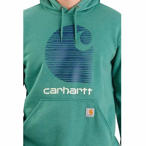 Carhartt Rain Defender C Logo Graphic Slate Green Heather Sweatshirt Heren 4 Carhartt Rain Defender C Logo Graphic Slate Green Heather Sweatshirt Heren - Afbeelding 4