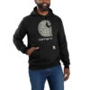 Carhartt Rain Defender C Logo Graphic Zwart Sweatshirt Heren