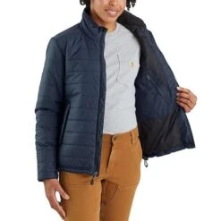 Carhartt Rain Defender Lightweight Insulated Navy Jas Dames -Carhartt Werkout Verkoopwinkel carhartt rain defender lightweight insulated navy 3