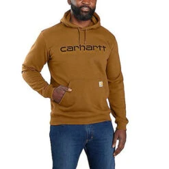 Carhartt Rain Defender Logo Graphic Bruin Sweatshirt Heren
