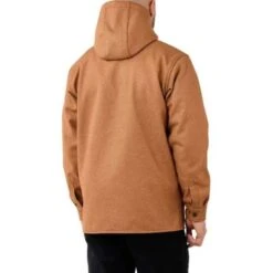 Carhartt Rain Defender Oiled Walnut Heather Hooded Shirt Jacket -Carhartt Werkout Verkoopwinkel carhartt rain defender oiled walnut heather hooded 2