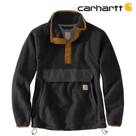 Carhartt Relaxed Fit Fleece Zwart Pullover Heren 2 Carhartt Relaxed Fit Fleece Zwart Pullover Heren - Afbeelding 2