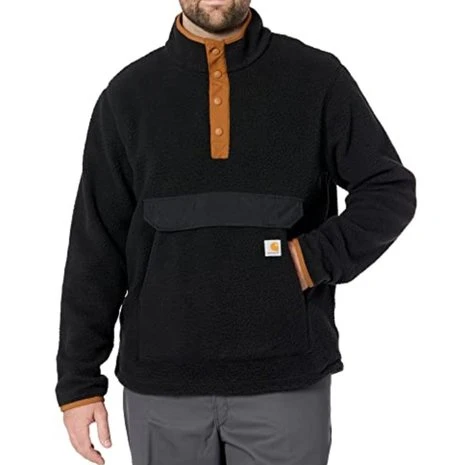 Carhartt Relaxed Fit Fleece Zwart Pullover Heren 3 Carhartt Relaxed Fit Fleece Zwart Pullover Heren - Afbeelding 3