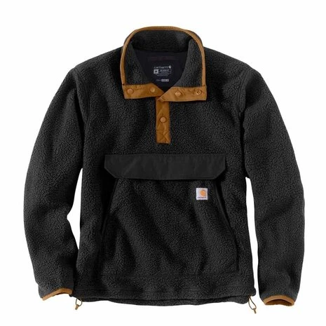 Carhartt Relaxed Fit Fleece Zwart Pullover Heren 4 Carhartt Relaxed Fit Fleece Zwart Pullover Heren - Afbeelding 4