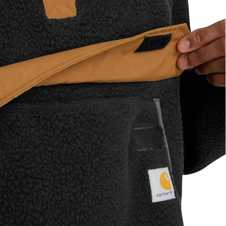 Carhartt Relaxed Fit Fleece Zwart Pullover Heren 6 Carhartt Relaxed Fit Fleece Zwart Pullover Heren - Afbeelding 6