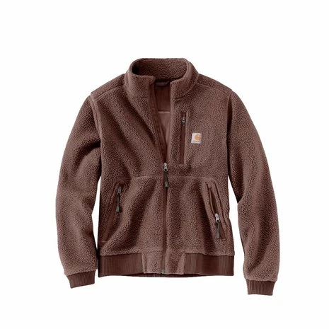 Carhartt Relaxed Fit Nutmeg Heather Fleece Jas Dames 1 Carhartt Relaxed Fit Nutmeg Heather Fleece Jas Dames