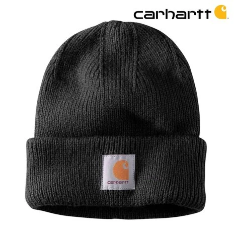 Carhartt Rib Knit Zwart Beanie 2 Carhartt Rib Knit Zwart Beanie - Afbeelding 2
