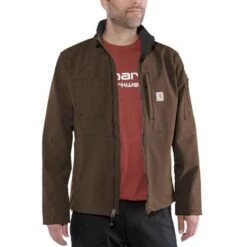 Carhartt Rough Cut Jacket Dark Coffee Heren