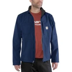 Carhartt Rough Cut Jacket Navy Heren