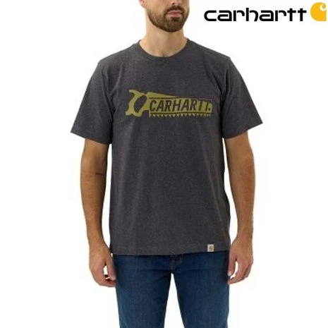 Carhartt Saw Graphic Carbon Heather T-Shirt Heren 2 Carhartt Saw Graphic Carbon Heather T-Shirt Heren - Afbeelding 2