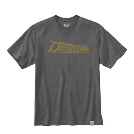 Carhartt Saw Graphic Carbon Heather T-Shirt Heren 1 Carhartt Saw Graphic Carbon Heather T-Shirt Heren