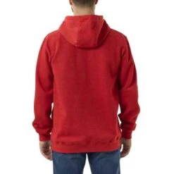 Carhartt Sleeve Logo Chilli Pepper Heather Hooded Sweatshirt Heren -Carhartt Werkout Verkoopwinkel carhartt sleeve logo chilli pepper heather hooded 3