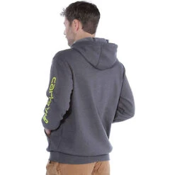 Carhartt Sleeve Logo Jasper Heather Hooded Sweatshirt Heren -Carhartt Werkout Verkoopwinkel carhartt sleeve logo jasper heather hooded sweatsh 7