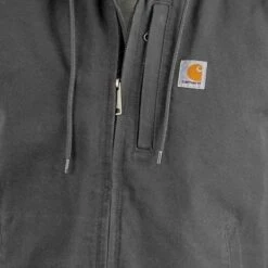 Carhartt Washed Duck Fleece-Lined Gravel Hooded Vest Heren -Carhartt Werkout Verkoopwinkel carhartt washed duck fleece lined gravel hooded ve 2