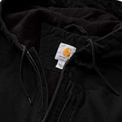 Carhartt Washed Duck Fleece-Lined Zwart Hooded Vest Heren 15 Carhartt Washed Duck Fleece-Lined Zwart Hooded Vest Heren -Carhartt Werkout Verkoopwinkel carhartt washed duck fleece lined zwart hooded ves 7