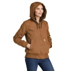 Carhartt Washed Duck Insulated Active Bruin Winterjas Dames -Carhartt Werkout Verkoopwinkel carhartt washed duck insulated active bruin winter 3