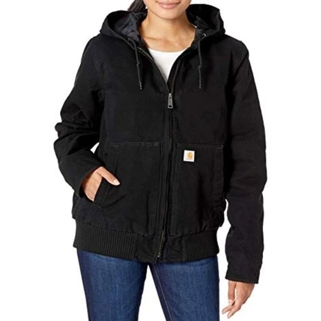 Carhartt Washed Duck Insulated Active Zwart Winterjas Dames 4 Carhartt Washed Duck Insulated Active Zwart Winterjas Dames - Afbeelding 4