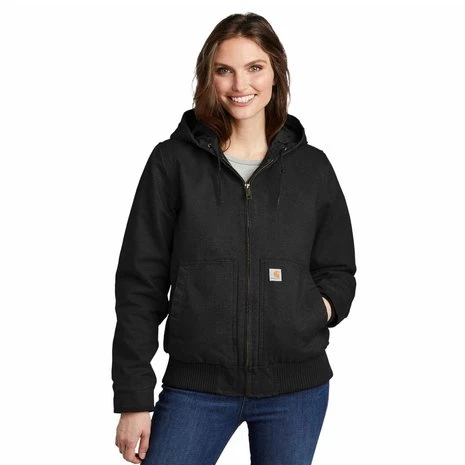 Carhartt Washed Duck Insulated Active Zwart Winterjas Dames 6 Carhartt Washed Duck Insulated Active Zwart Winterjas Dames - Afbeelding 6