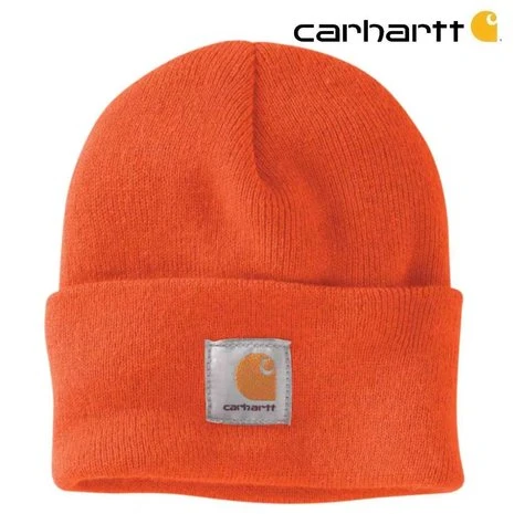 Carhartt Watch Hat Brite Orange Muts 2 Carhartt Watch Hat Brite Orange Muts - Afbeelding 2