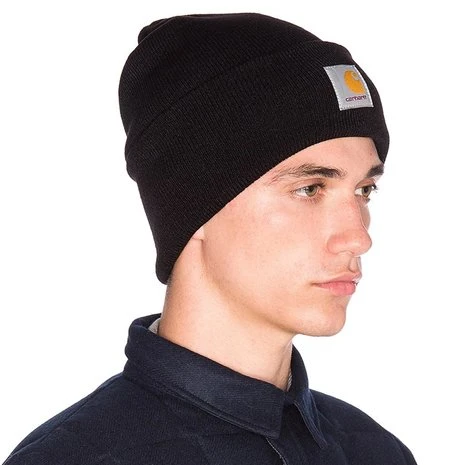 Carhartt Watch Hat Zwart Muts 3 Carhartt Watch Hat Zwart Muts - Afbeelding 3