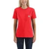 Carhartt Workwear Pocket Short Sleeve Currant Heather T-Shirt Dames