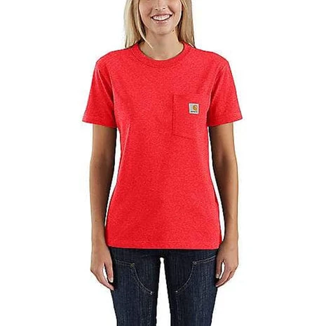 Carhartt Workwear Pocket Short Sleeve Currant Heather T-Shirt Dames 1 Carhartt Workwear Pocket Short Sleeve Currant Heather T-Shirt Dames
