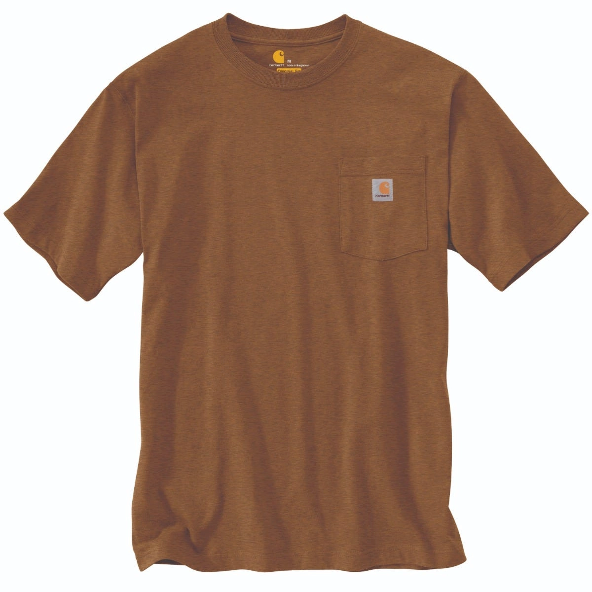 T-Shirt Carhartt Men K87 Pocket Oiled Walnut Heather 1 T-Shirt Carhartt Men K87 Pocket Oiled Walnut Heather