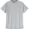 T-Shirt Carhartt Men Force Flex Pocket Heather Grey