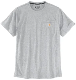 T-Shirt Carhartt Men Force Flex Pocket Heather Grey